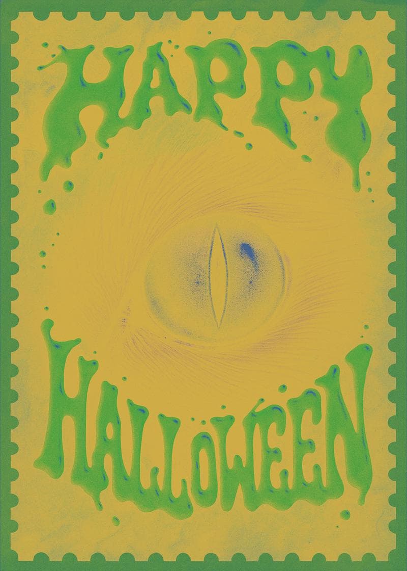 Spooky Eye Halloween Card card