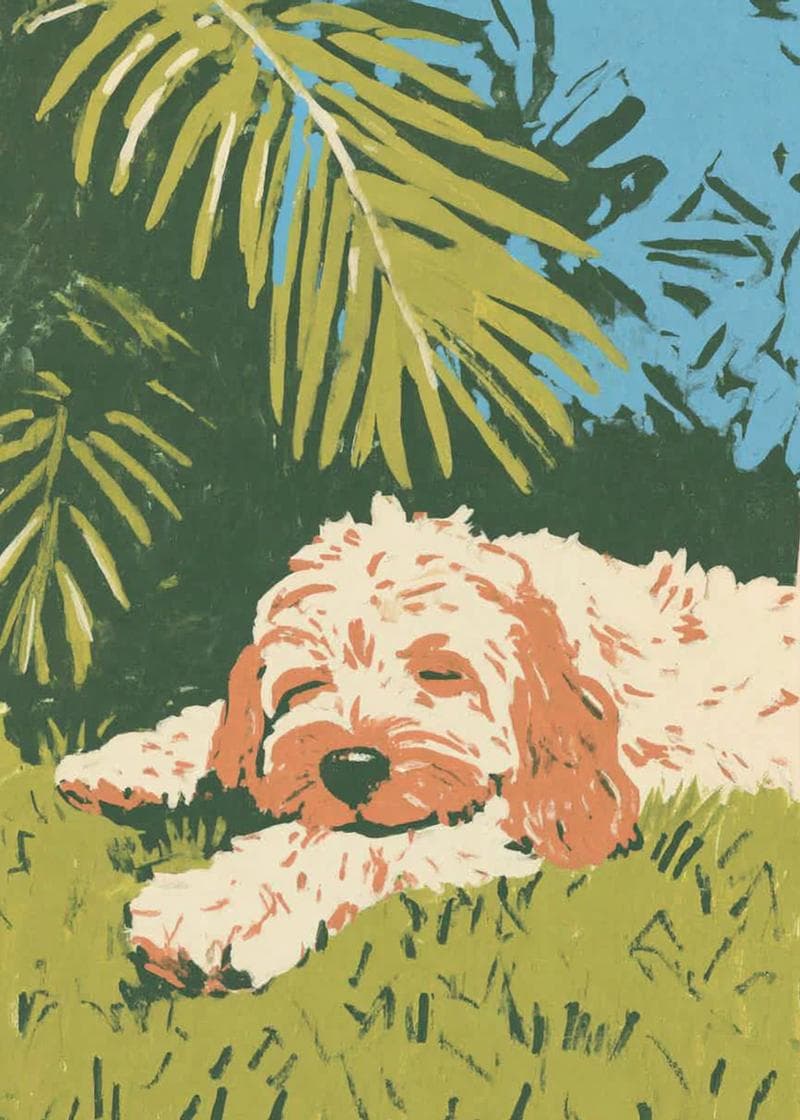 Lazy Day Puppy Bliss card