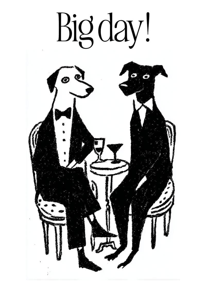 Charming Canine Celebration card