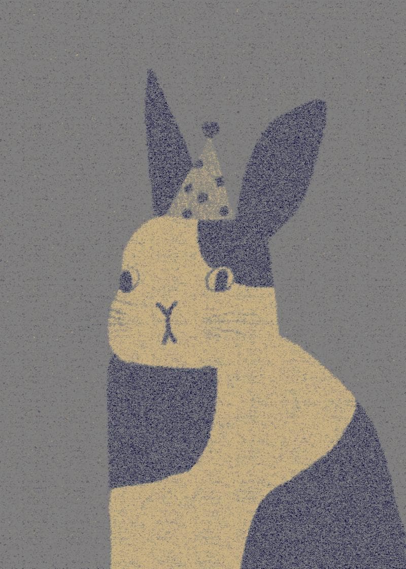 Party Bunny Celebration Card card