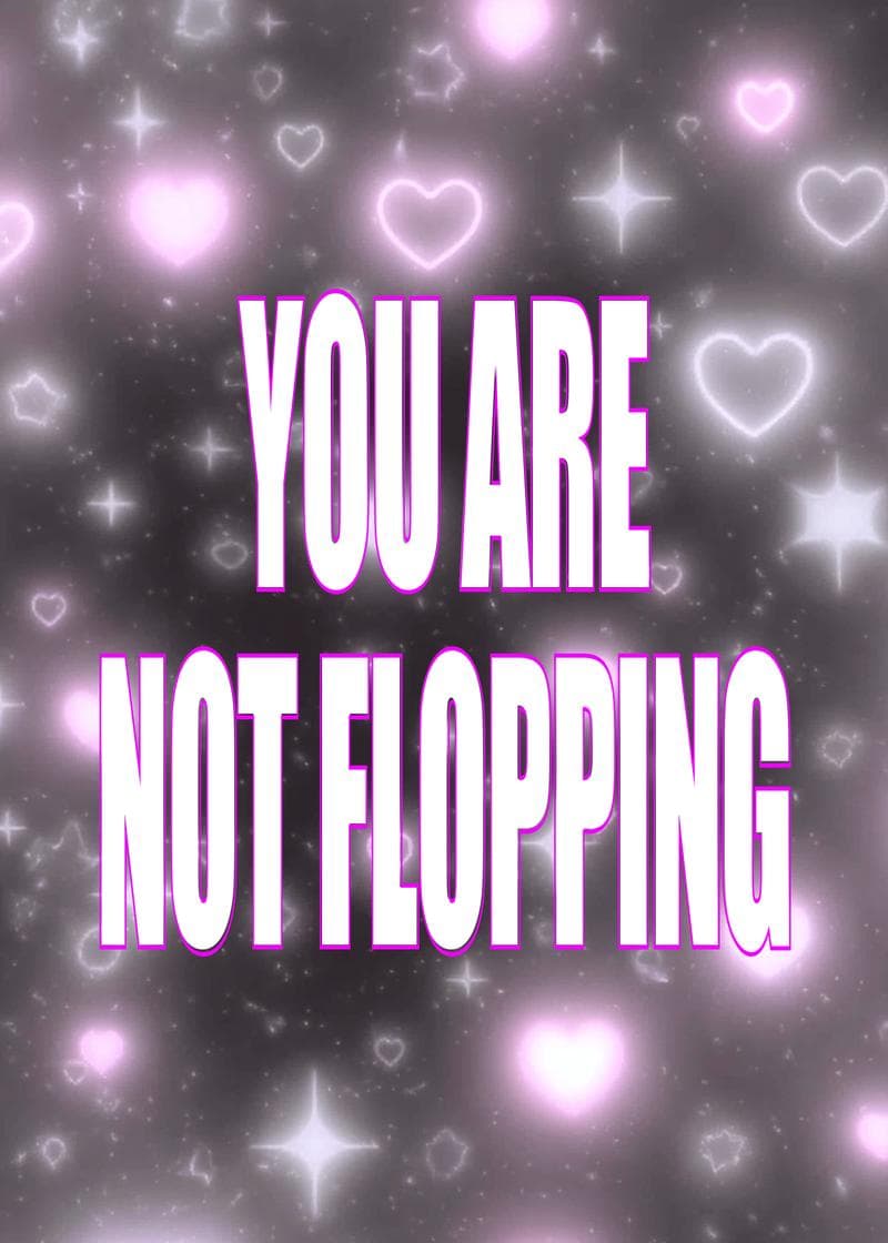 you are not flopping card