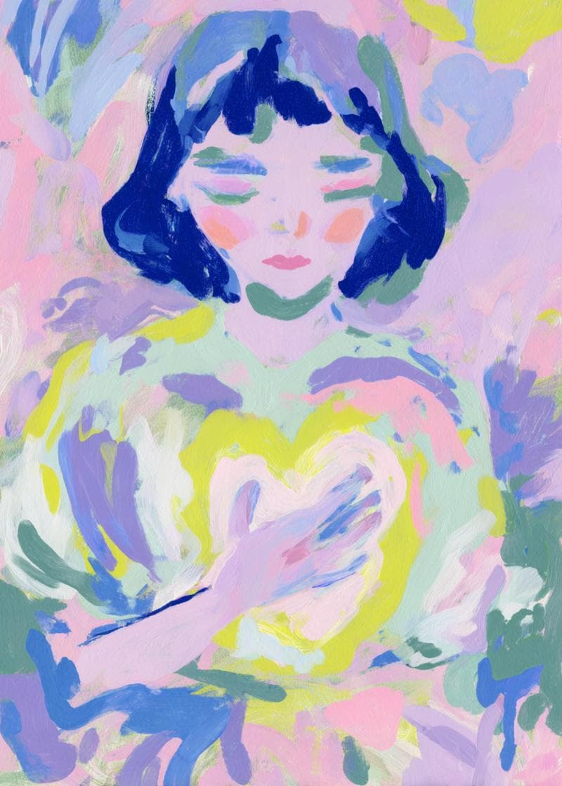Abstract Heartfelt Art Card card