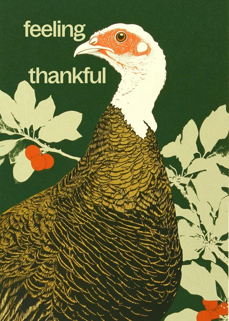 Feeling Thankful Turkey Card card
