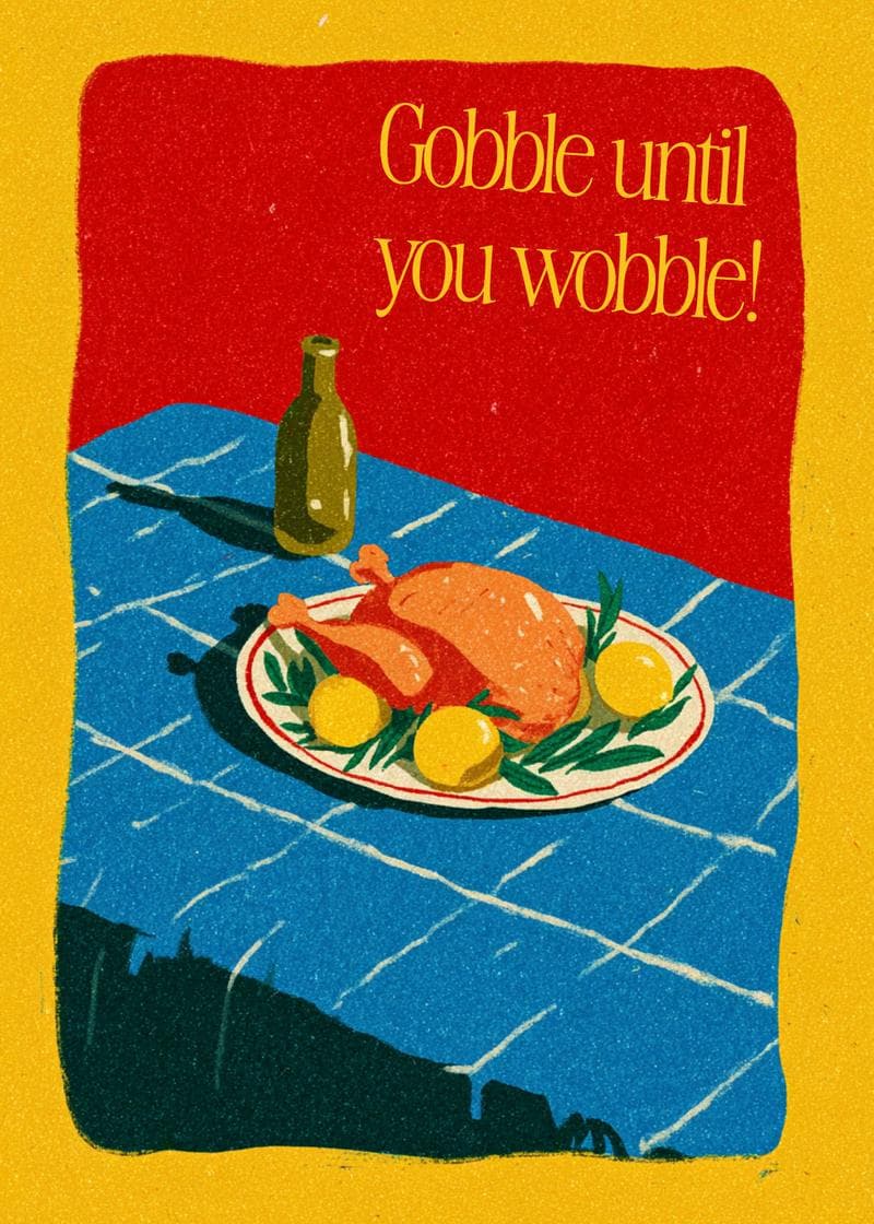 Cute and Grateful Harvest Card card