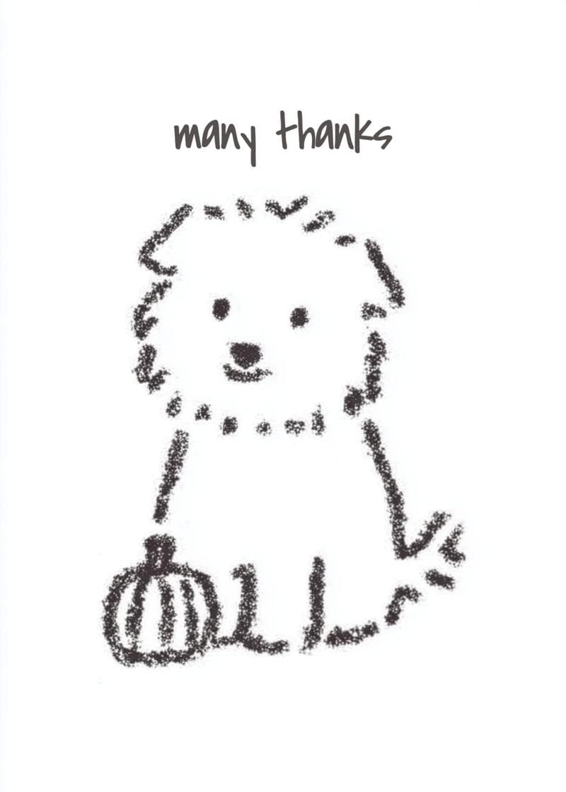 Cute Puppy Thank You Card card