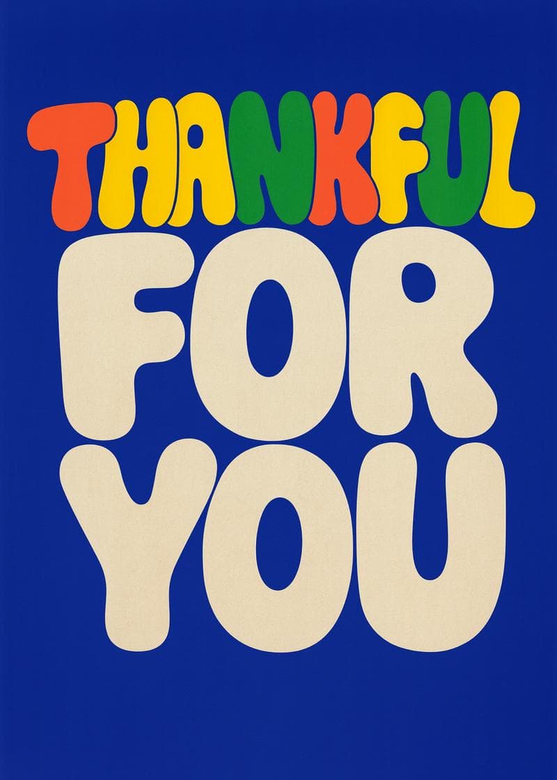 Colorful Thank You Card card