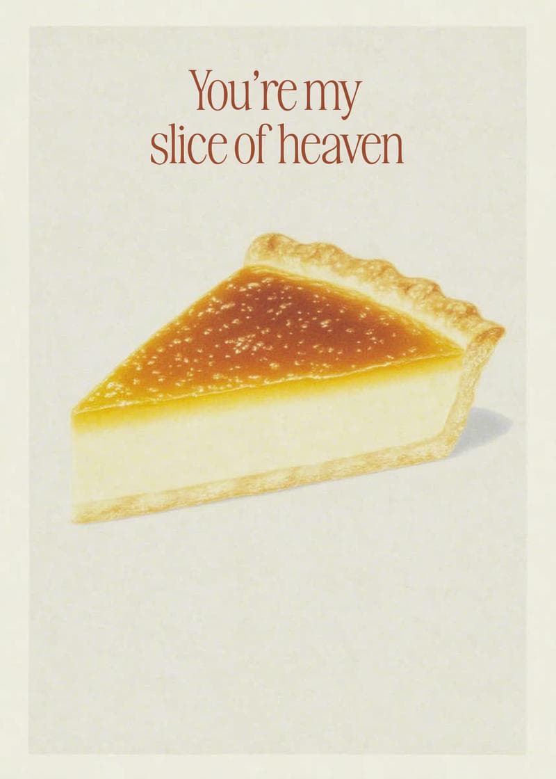 Sweet Slice Romance Card card
