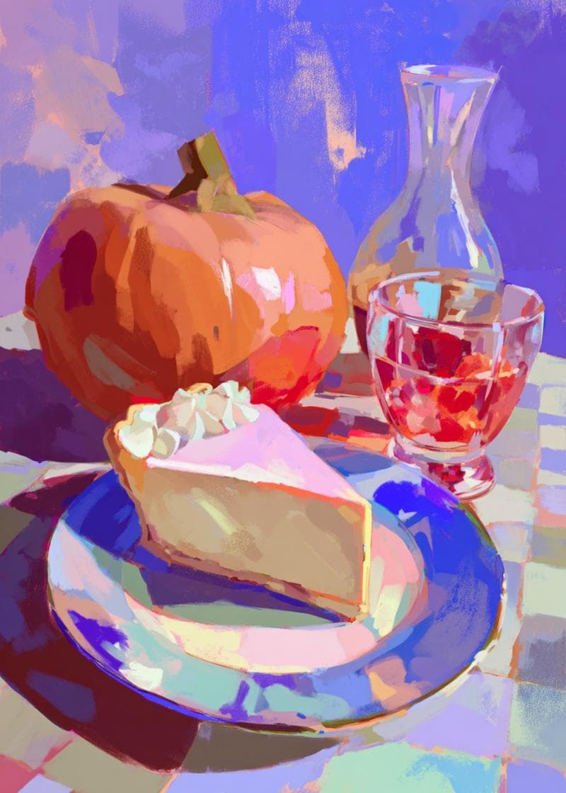 Cozy Pumpkin & Pie Delight card