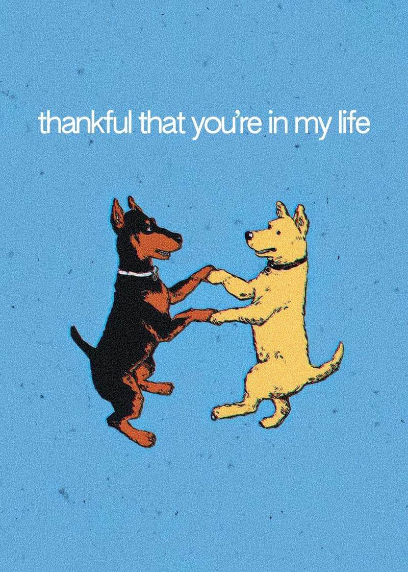 Paws to Heart: Thankful Moments card