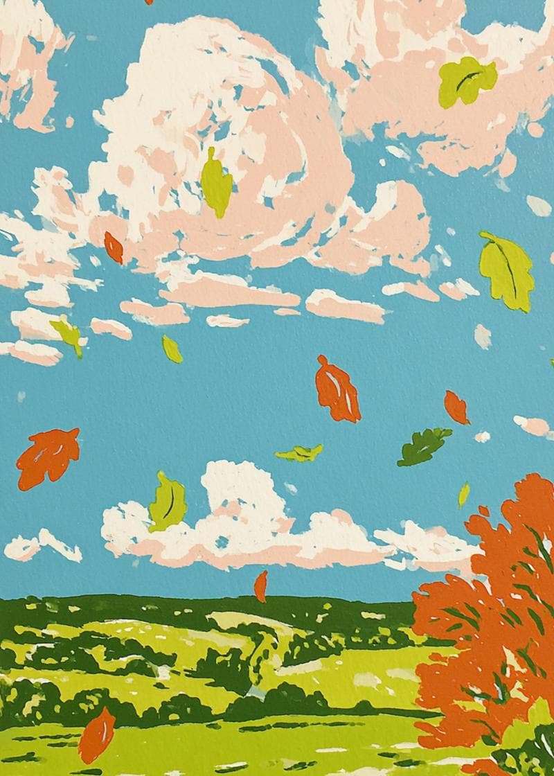 Autumn Breeze Bliss Card card