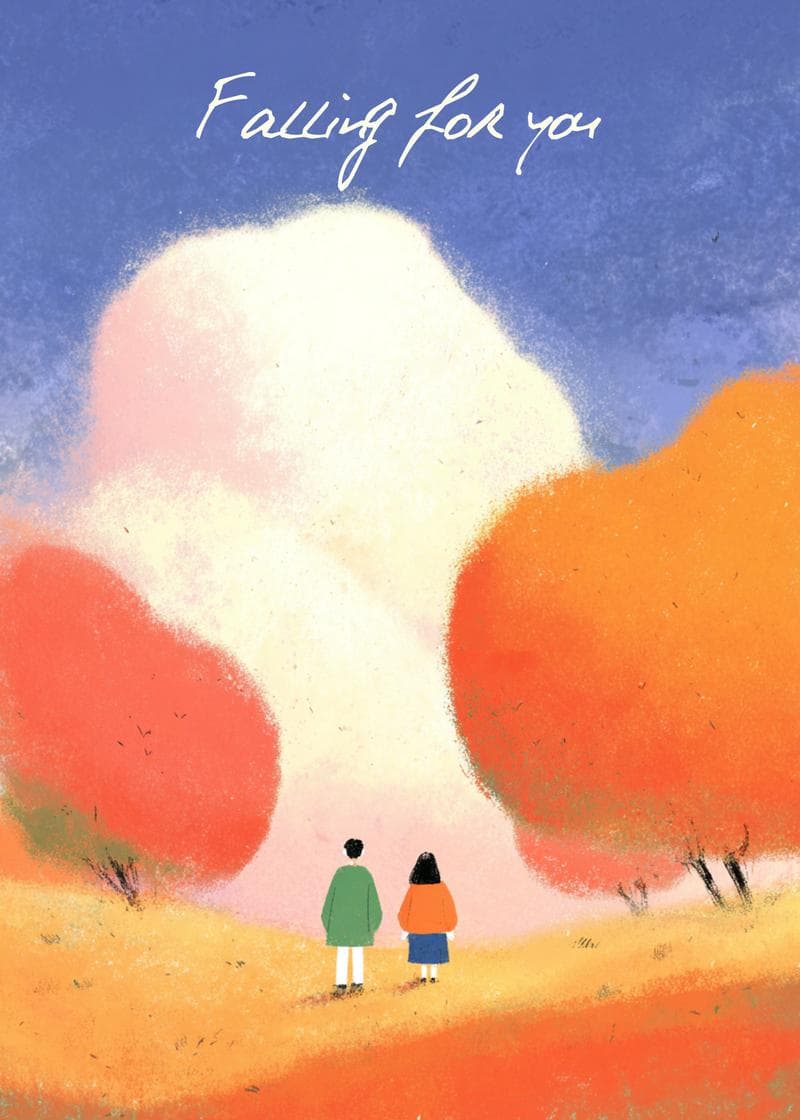 Autumn Love Adventure Card card