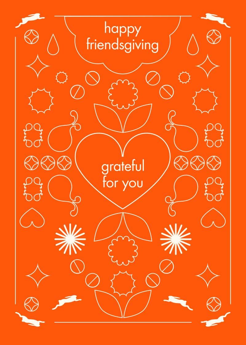 Amika Friendsgiving card