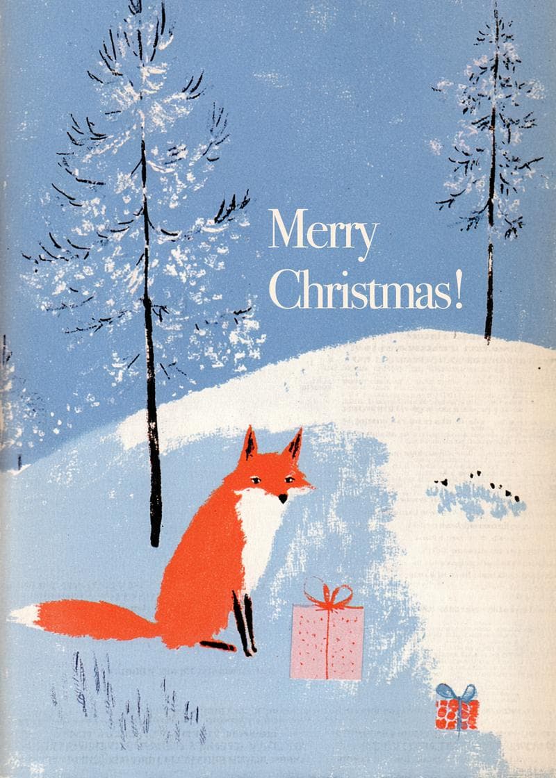 Festive Fox Christmas Card card