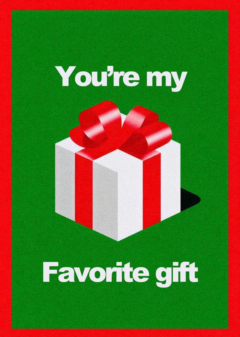 You're My Favorite Gift Card card