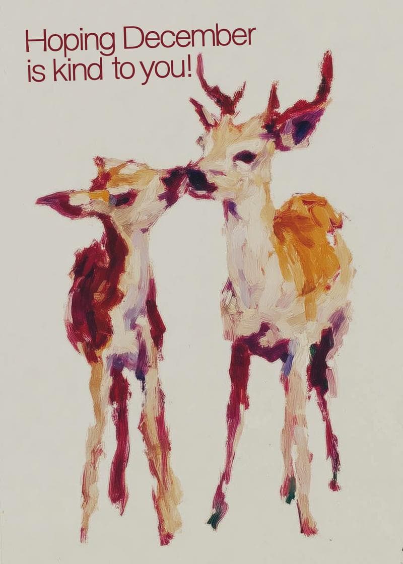 Festive December Wishes Card card