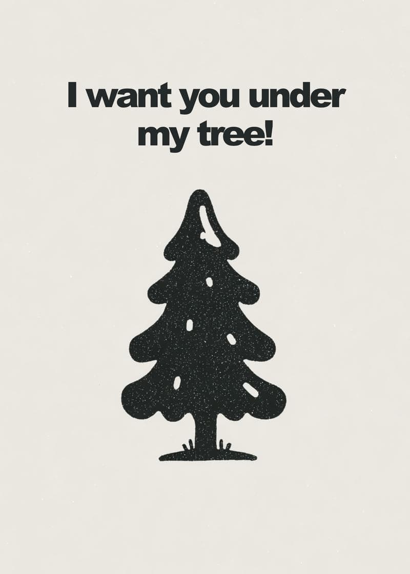 Festive Love Under the Tree card