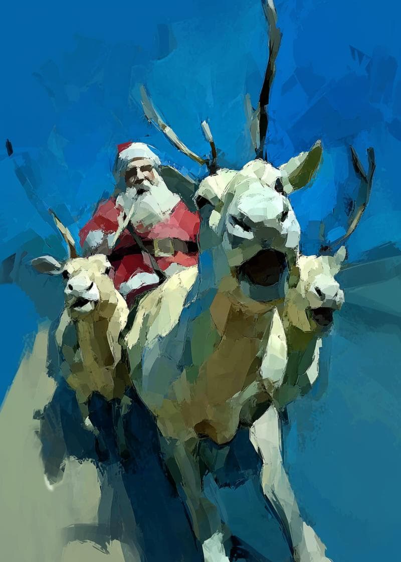 Sleigh Ride with Santa Magic card