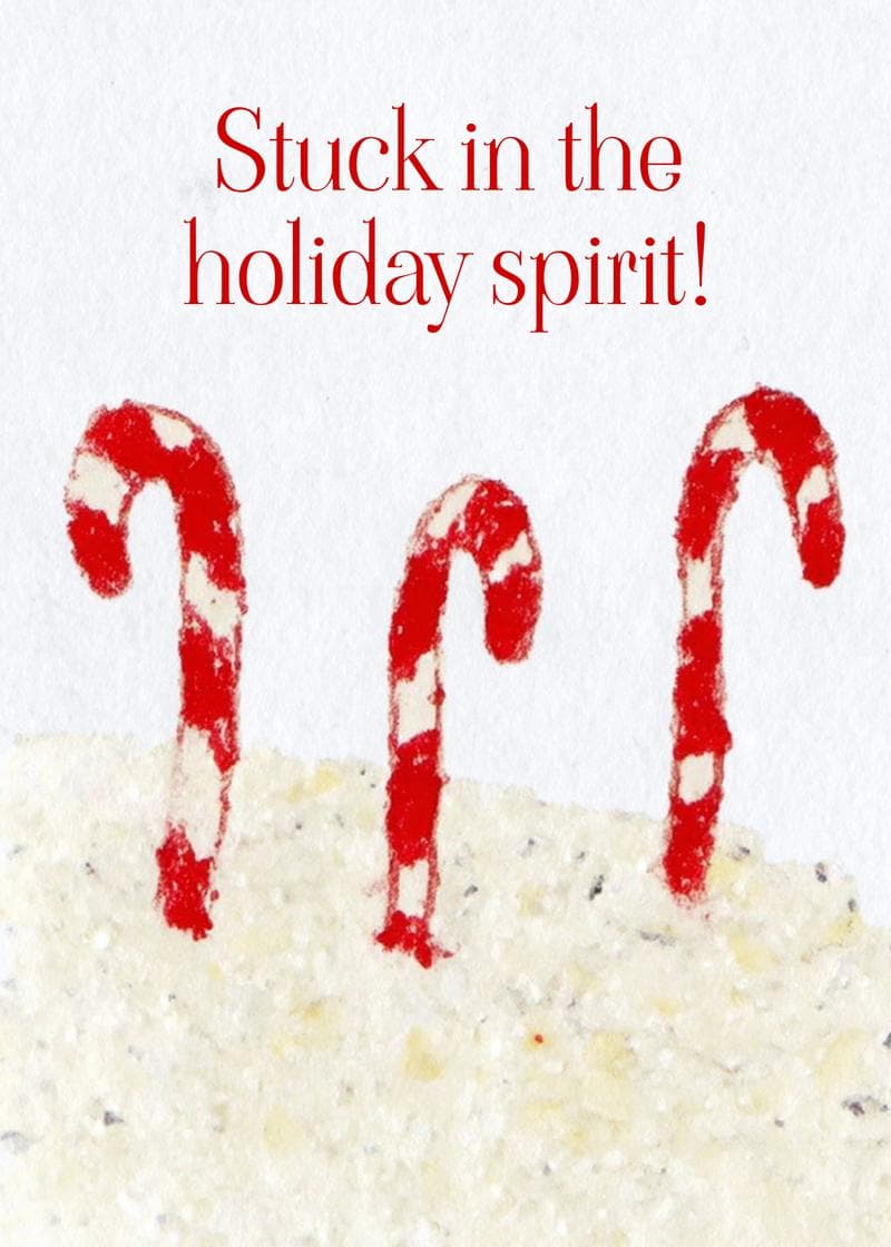 Candy Cane Holiday Cheer Card card
