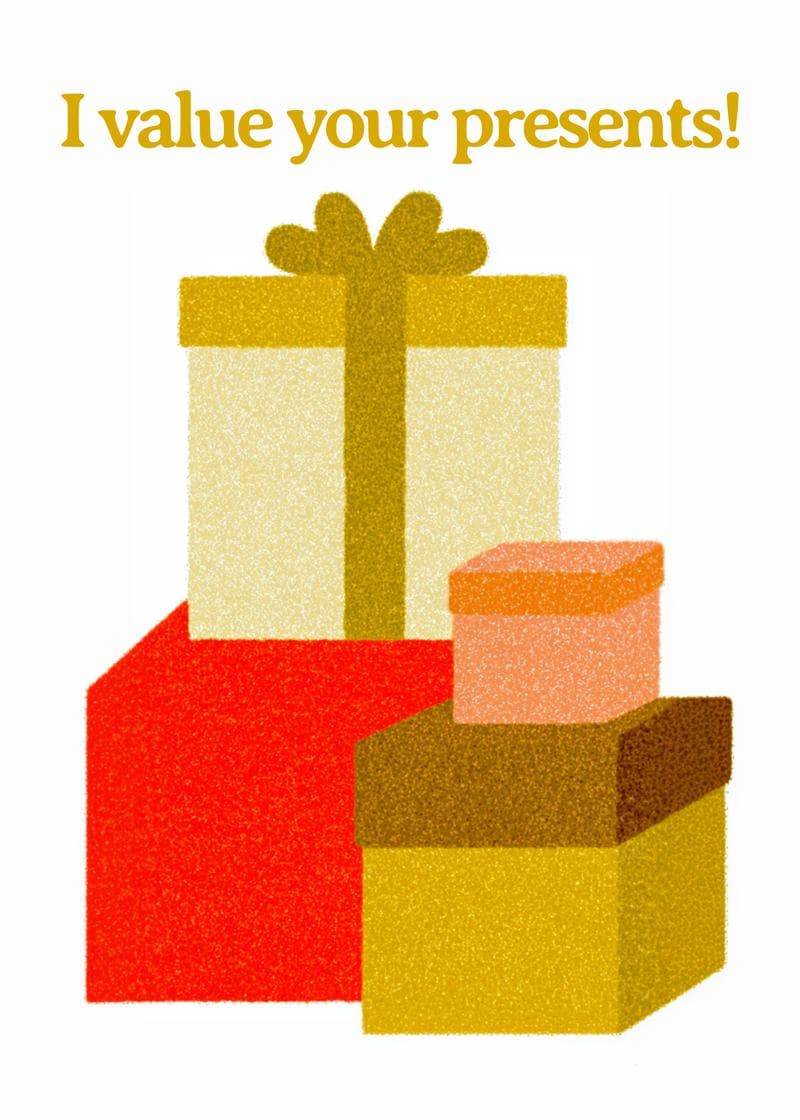 Grateful for Your Gifts Card card