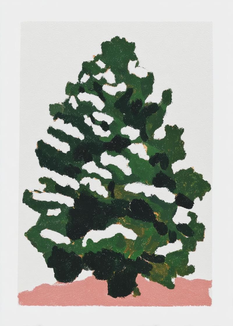 Winter Wonderland Tree Card card