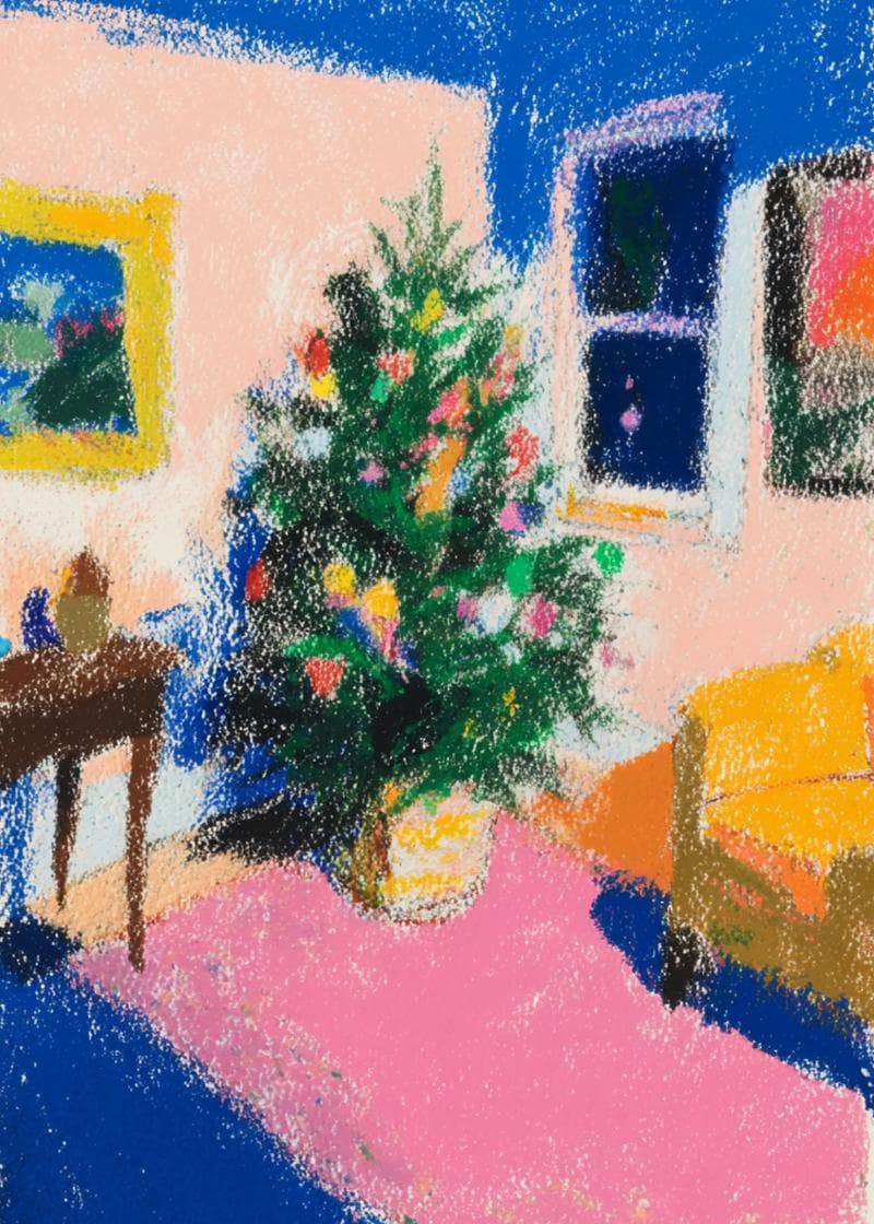 Cozy Christmas Tree Delight card