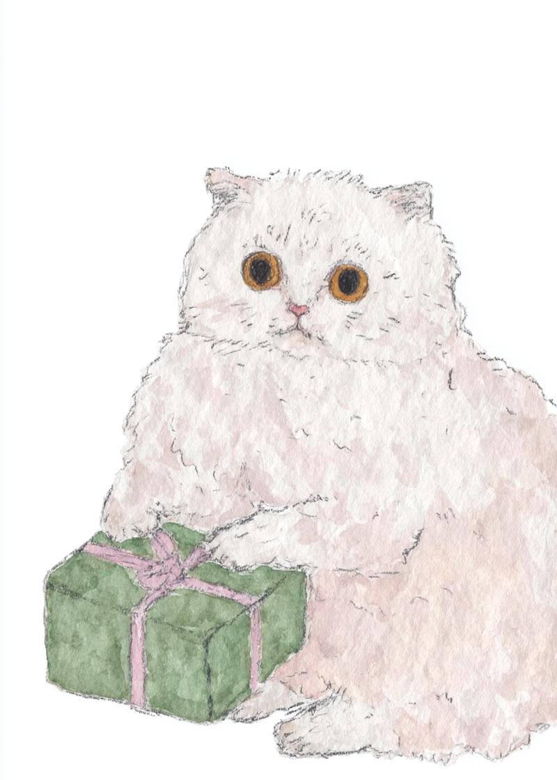 Furry Friend Gift Surprise card