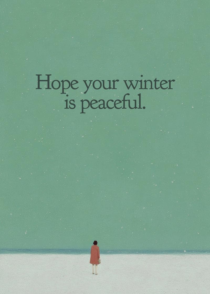 Wishing You a Peaceful Winter card