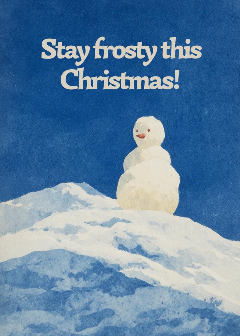 Stay Frosty Christmas Card card