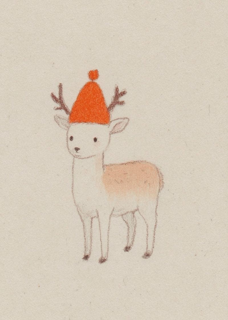 Festive Deer Delight card