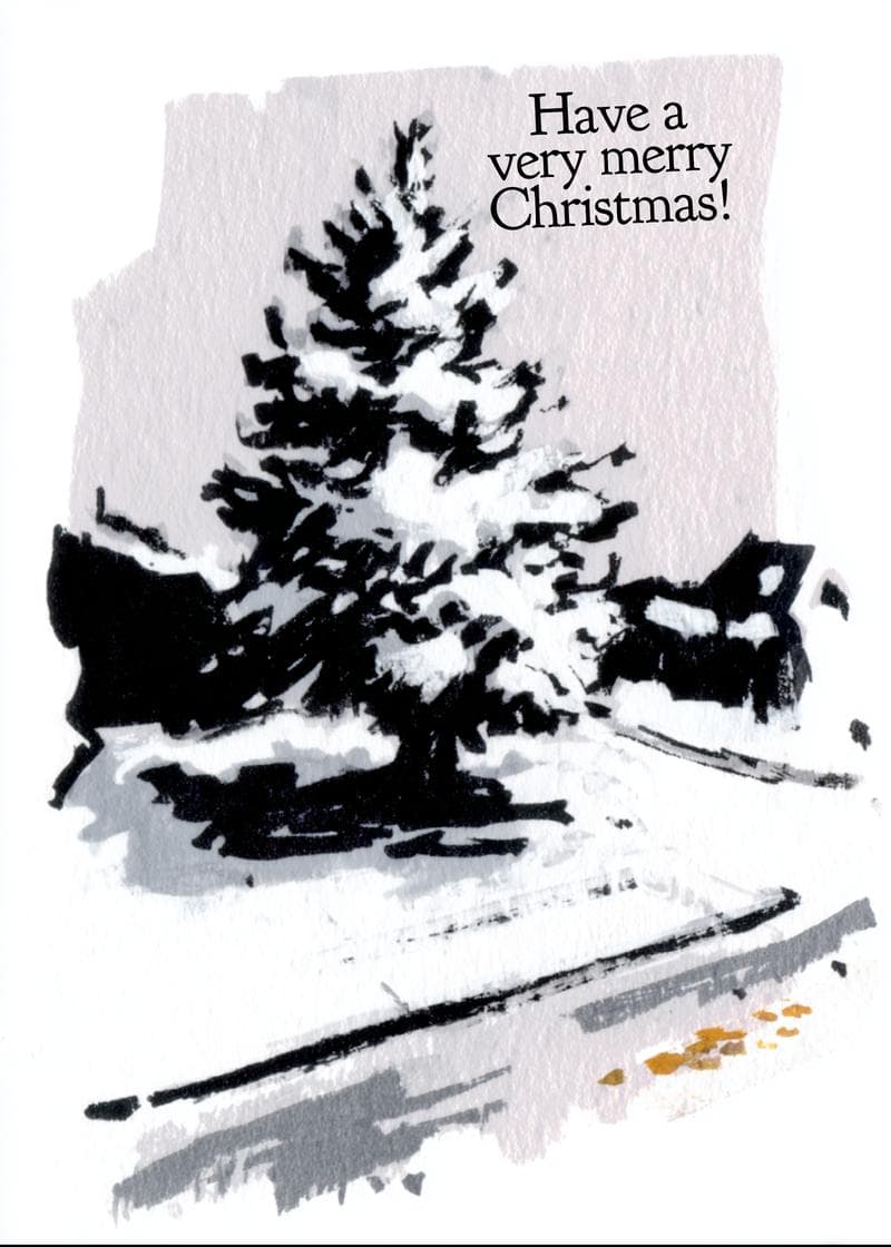 Snowy Christmas Wishes Card card