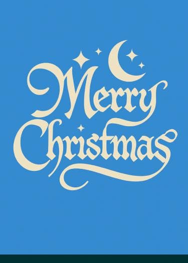 Starry Merry Christmas Card card