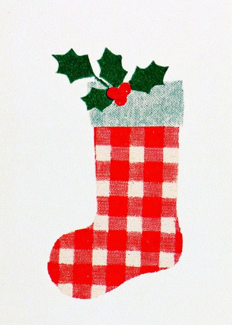 Festive Stocking Christmas Card card