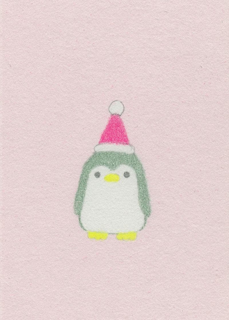 Adorable Penguin Holiday Card card