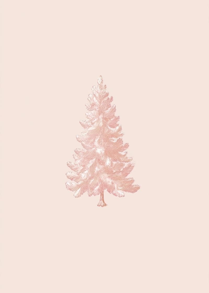Elegant Winter Wonderland Tree card