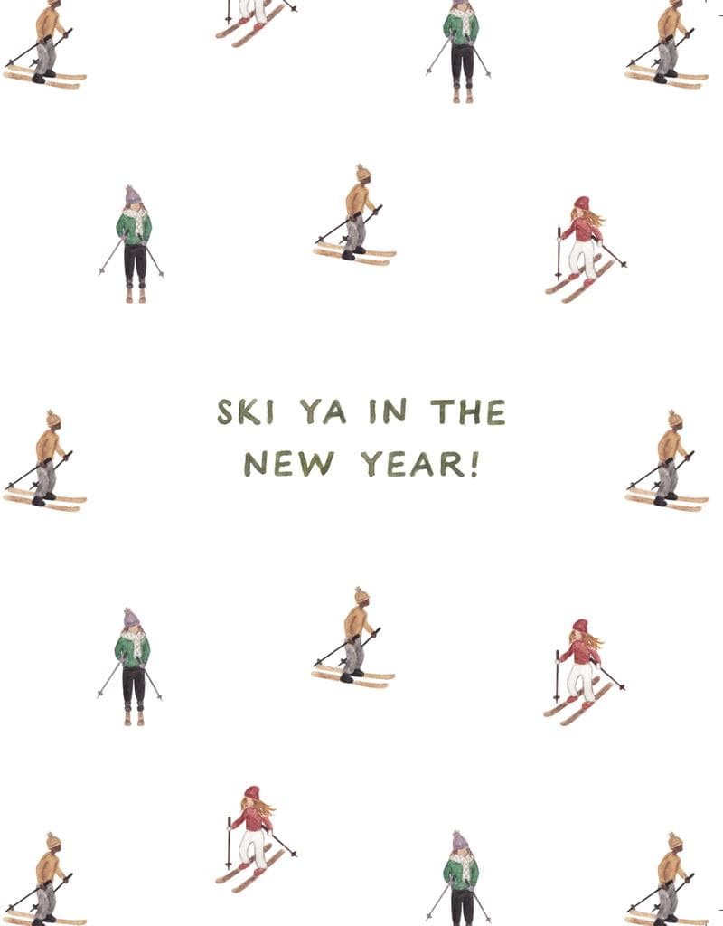 Ski Ya in the New Year Card