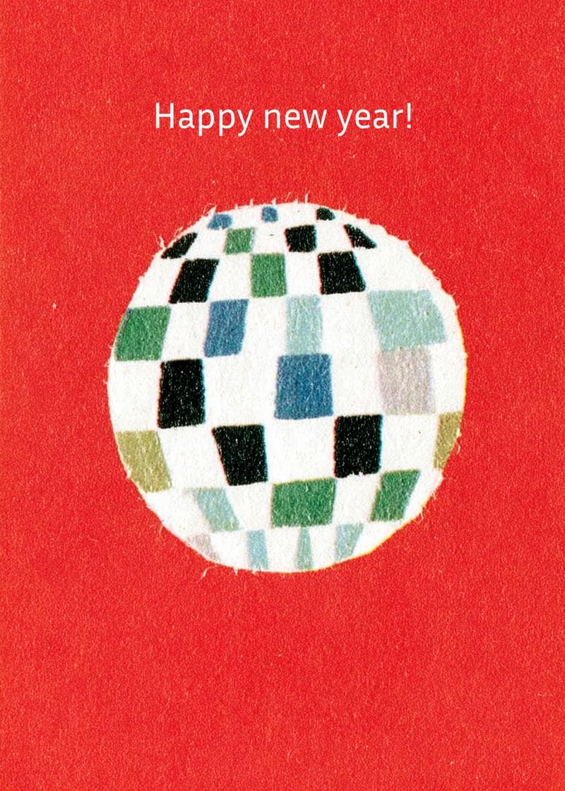 Festive New Year Wishes Card card