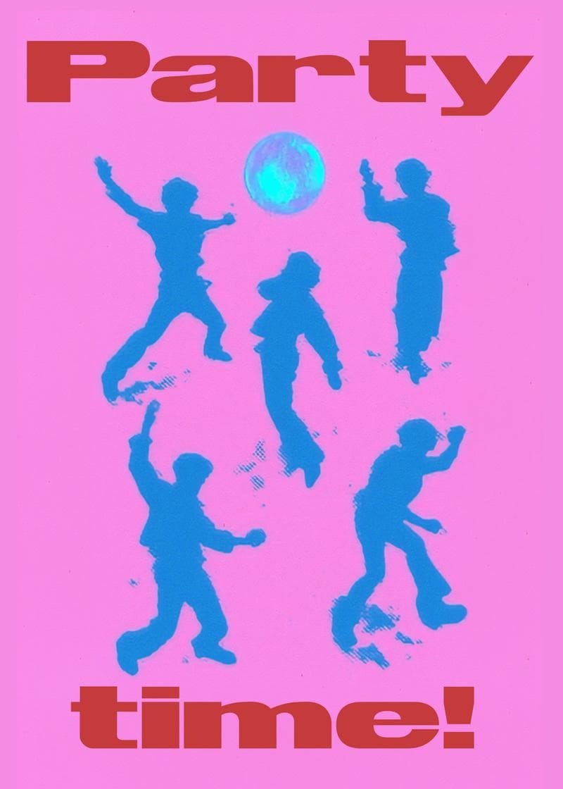 Festive Dance Party Card card