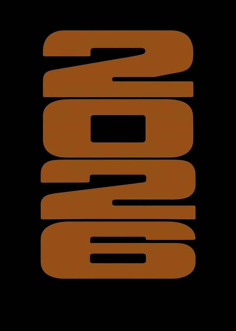 Bold Modern New Year 2024 card