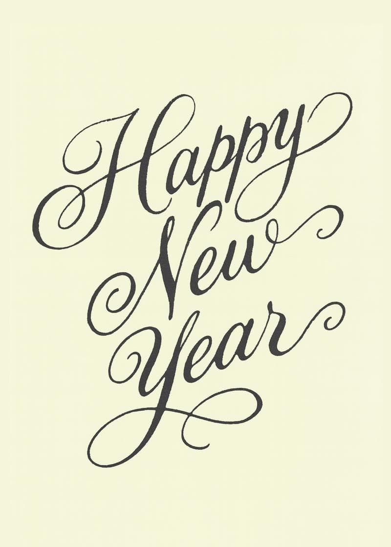 Elegant Happy New Year Card card