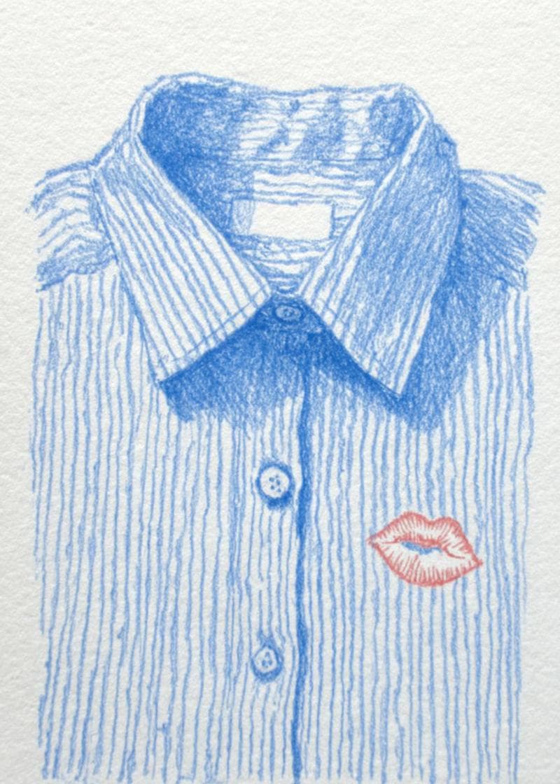 Lipsticked Collar Card card