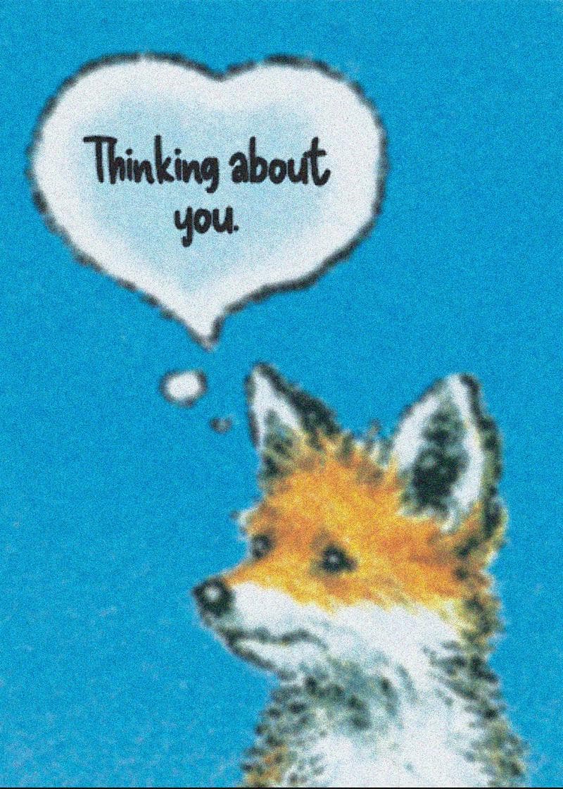 Thinking of You Fox Card card