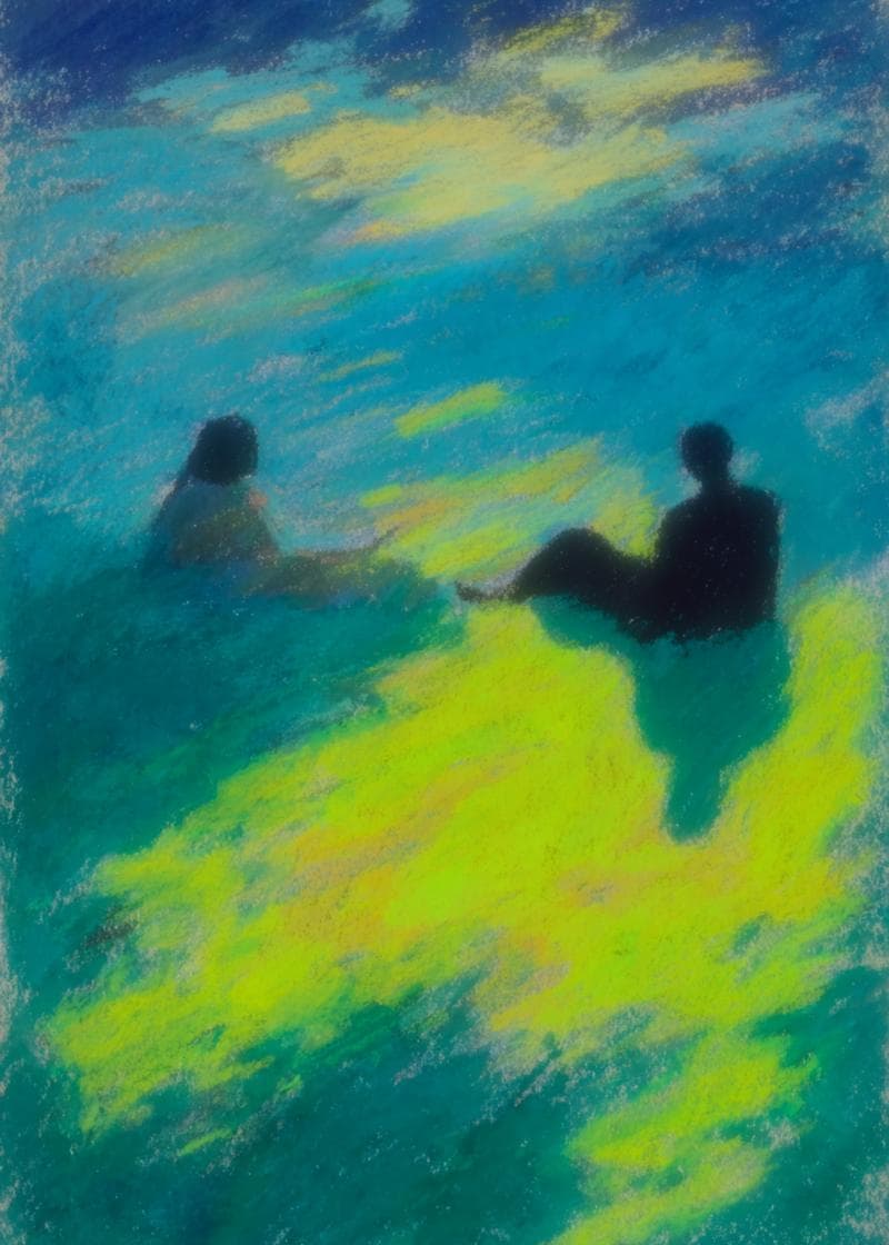 Sunset Silhouettes Card card