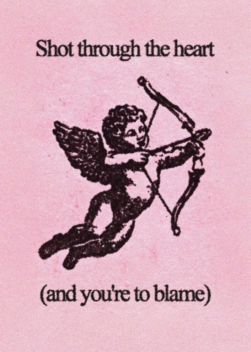 Cupid's Arrow Humor Card card