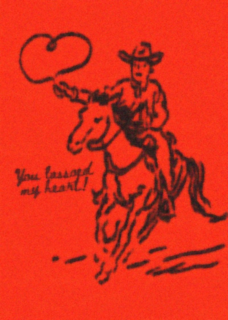 Lassoed Heart Cowboy Card card