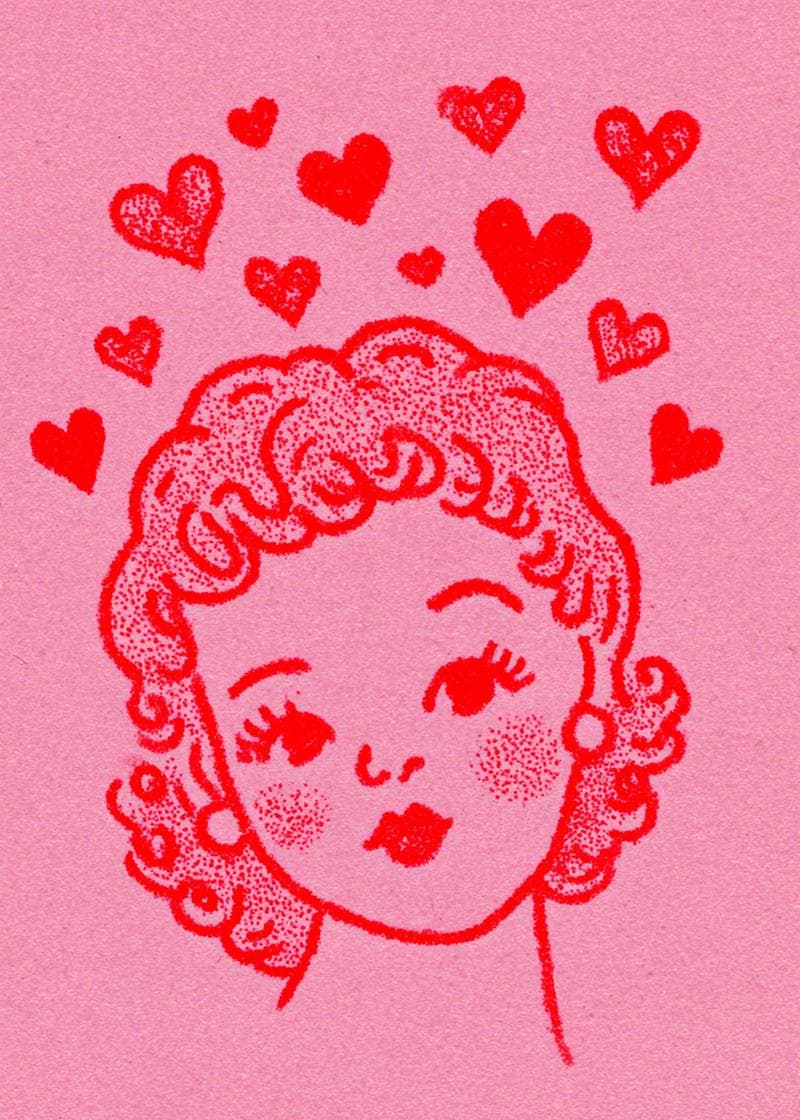 Retro Sweetheart Card card
