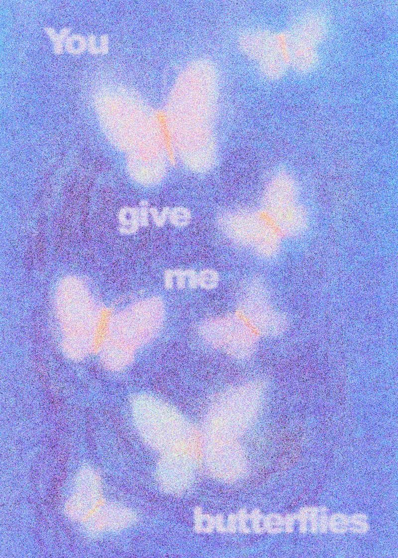 You Give Me Butterflies Card card