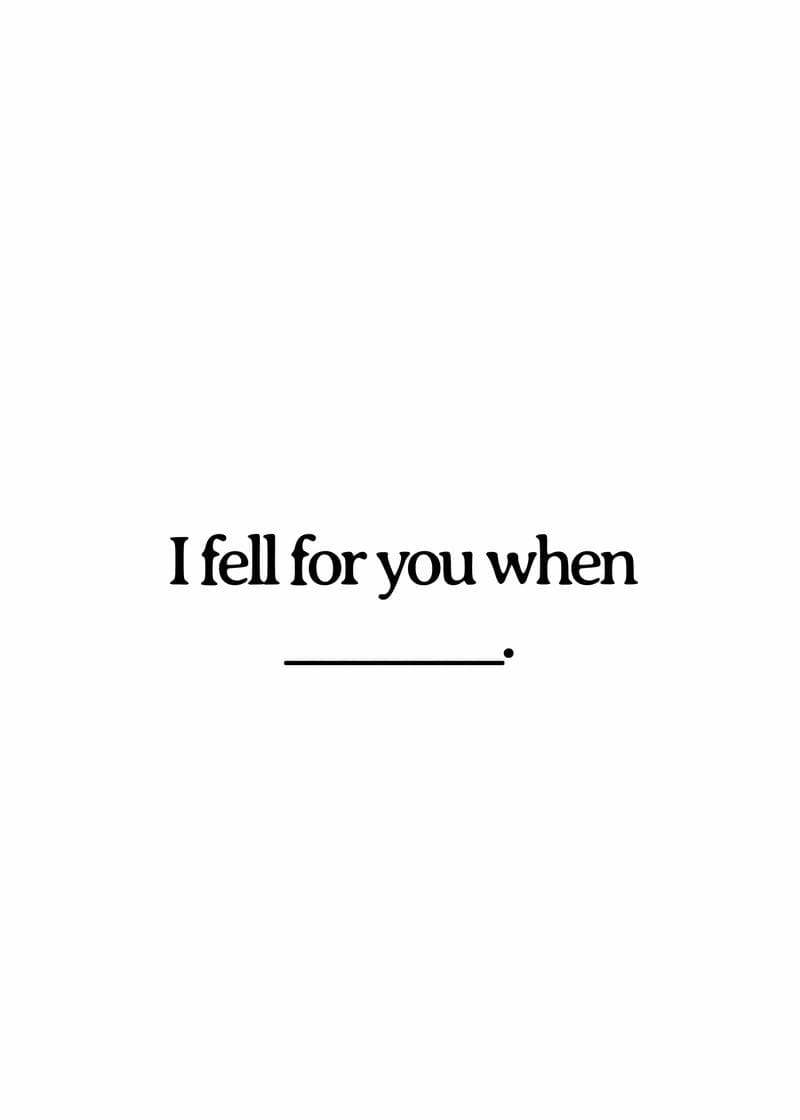 When I Fell for You Card card