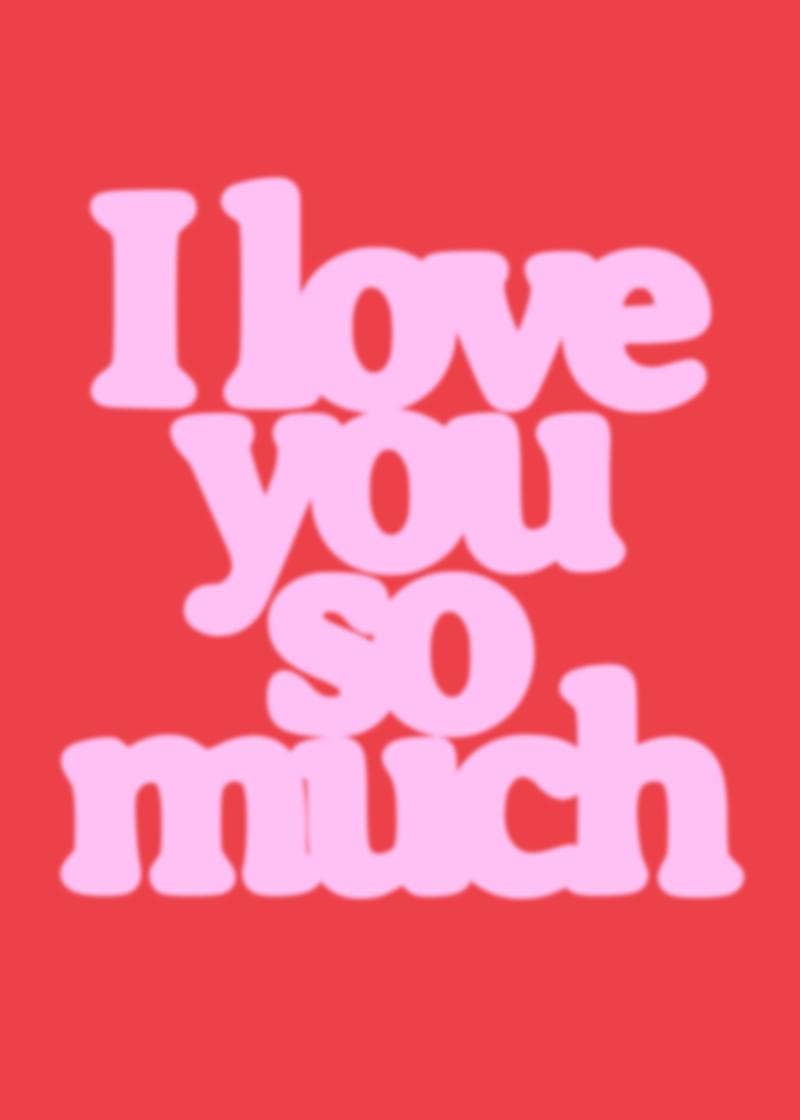 Bold Love Statement Card card