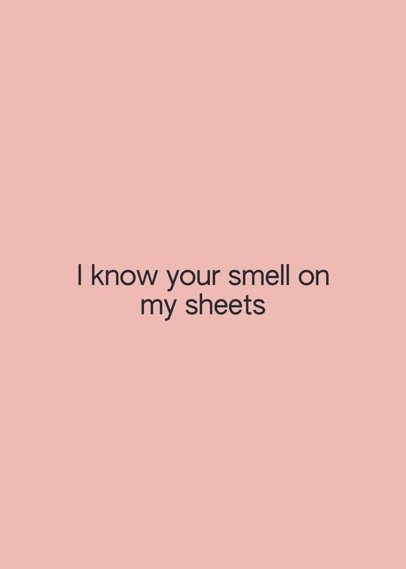 smell on my sheets card
