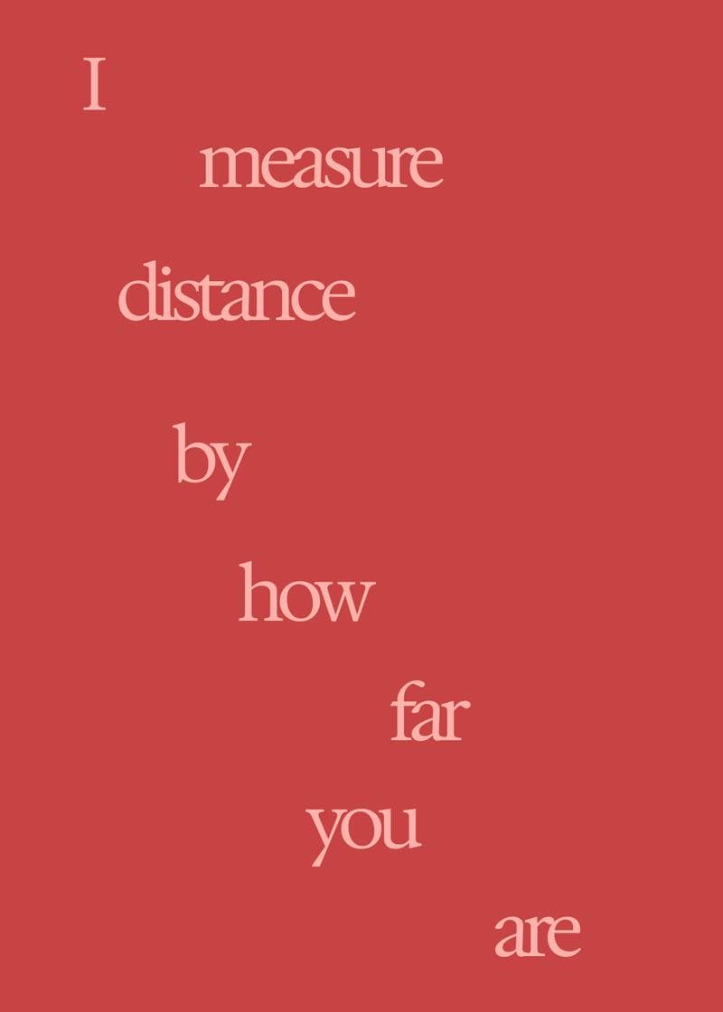 Measure distance card